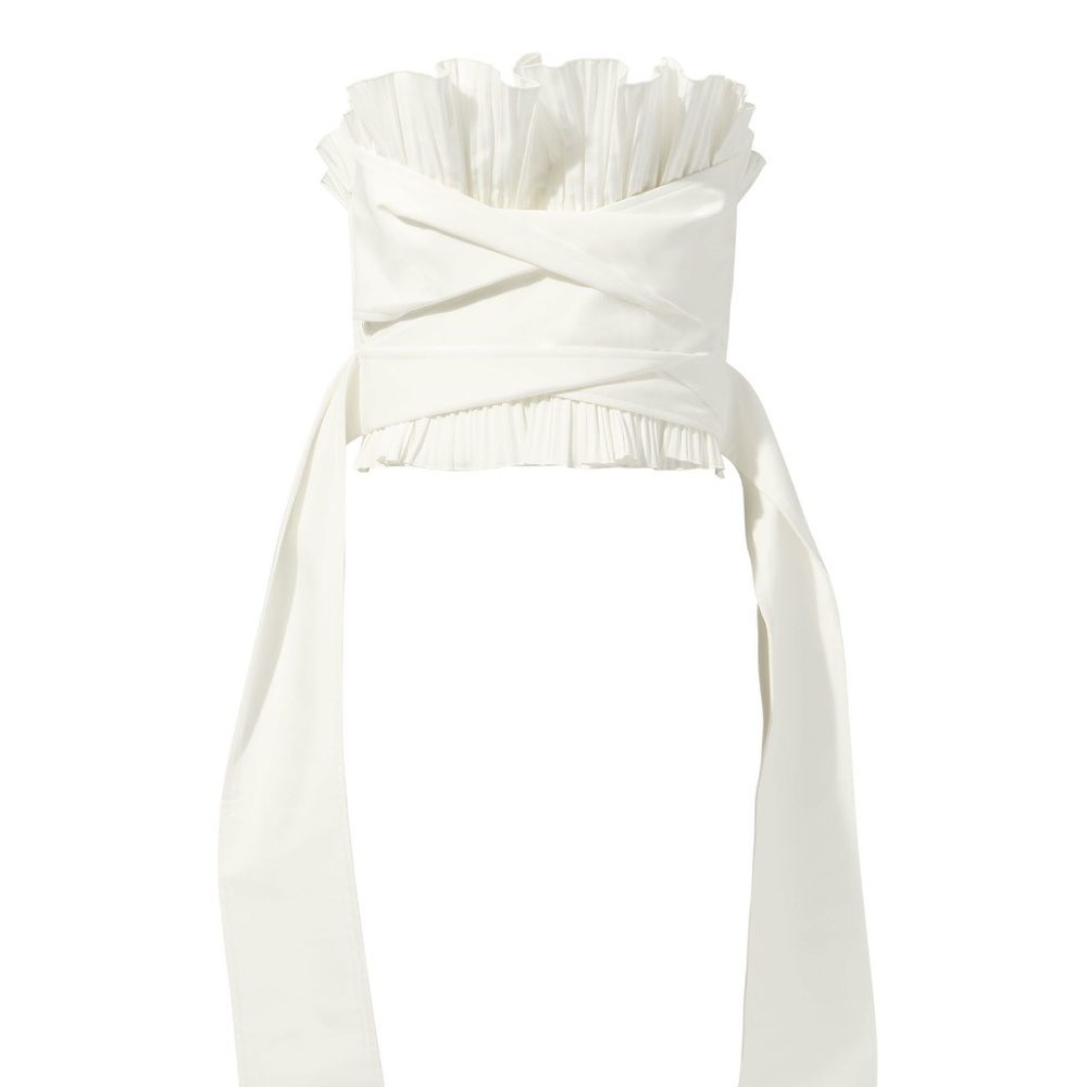 ADEAM Pleated Bustier Top NWT Intermix Size 6 - Picture 2 of 4